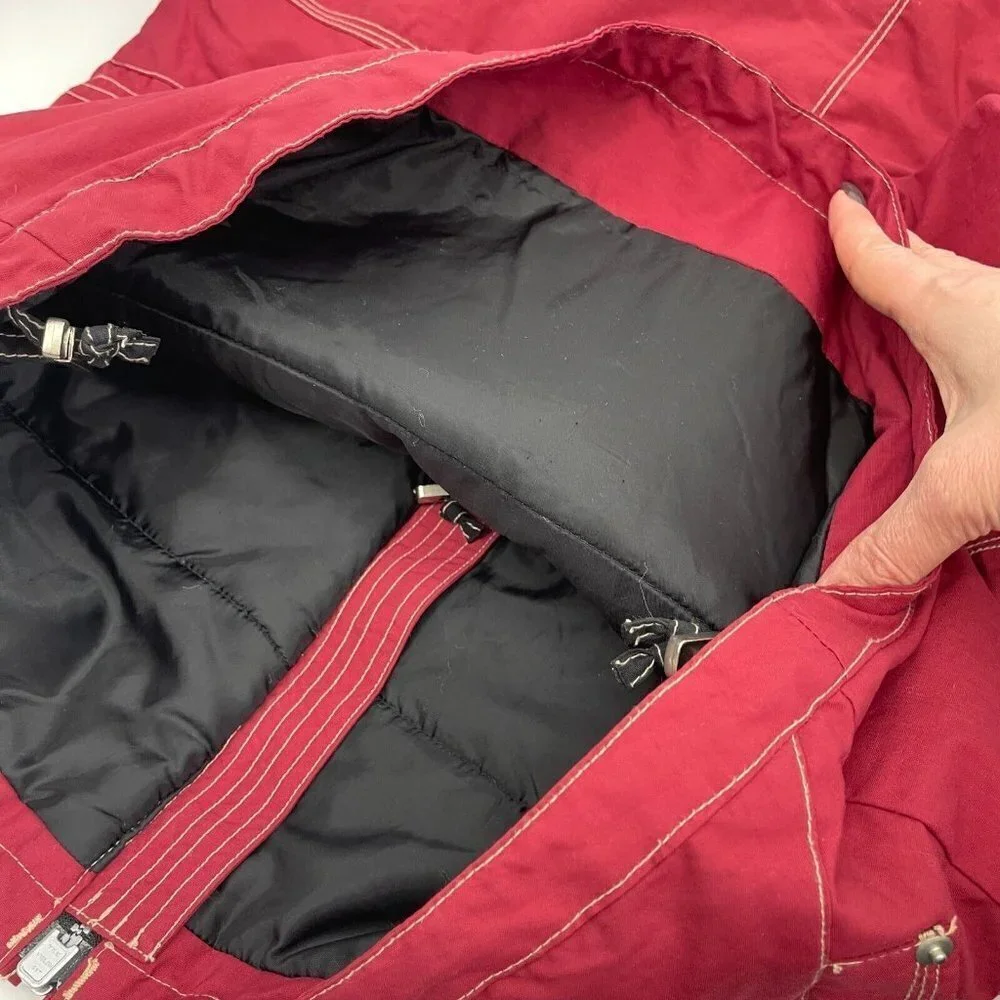 Obermeyer Juniors Coat 12 Red Swifter Winter Ski Snowboard Jacket Lined Casual